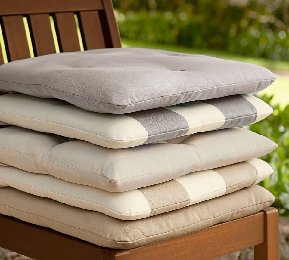 Tufted Sunbrella® Outdoor Dining Chair Cushion | Pottery Barn Australia